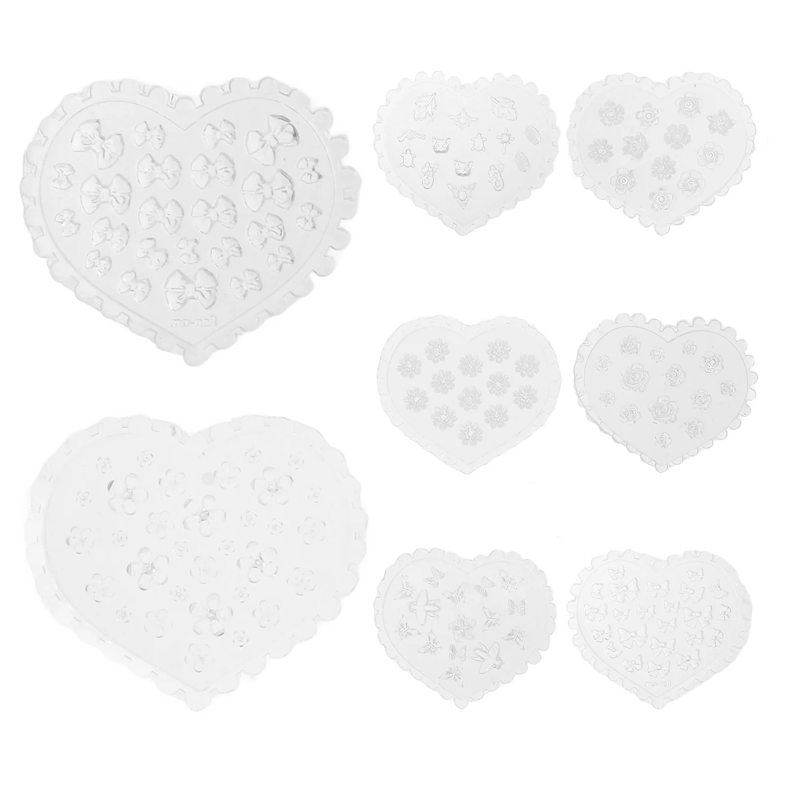 8Pcs Rose Flower Molds Polymer Clay Crafting Earring Pendant Making DIY Nail Art Decor Smooth Surface No Burrs