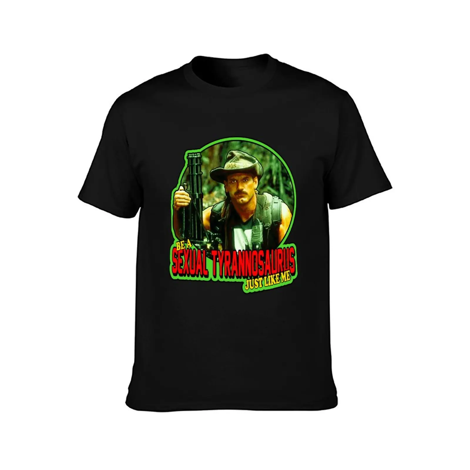 80'S Classic Blain Cooper Sexual Tyrannosaurus Sticker T-Shirt man t shirt graphic T-Shirt