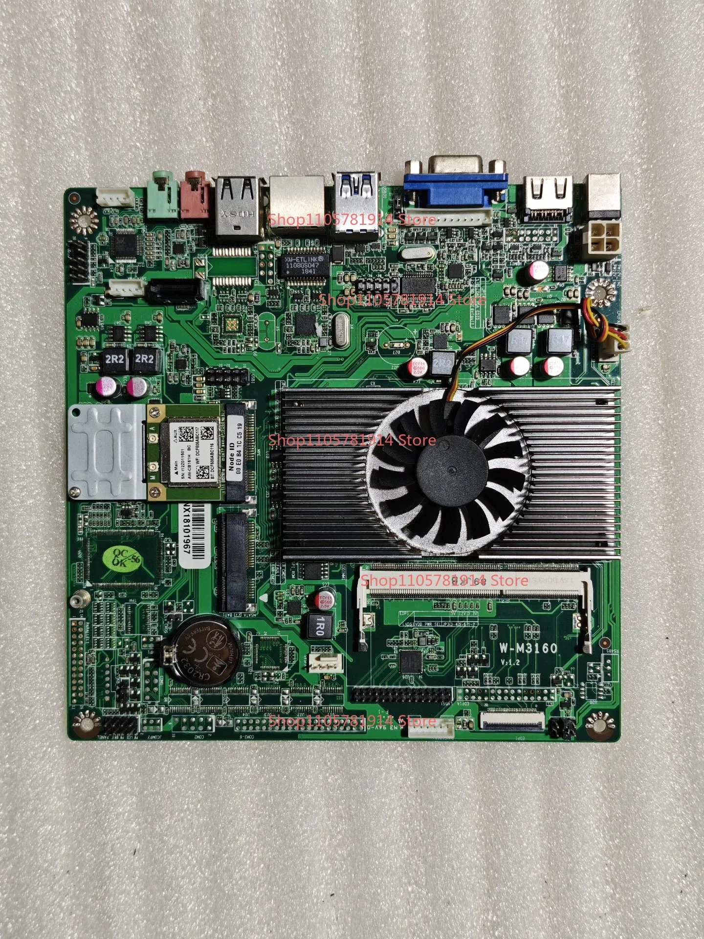 For W-M3160 All-in-one Computer Small Main Board, J3160 Processor, Quad-core Four-thread, Low-power Main Board