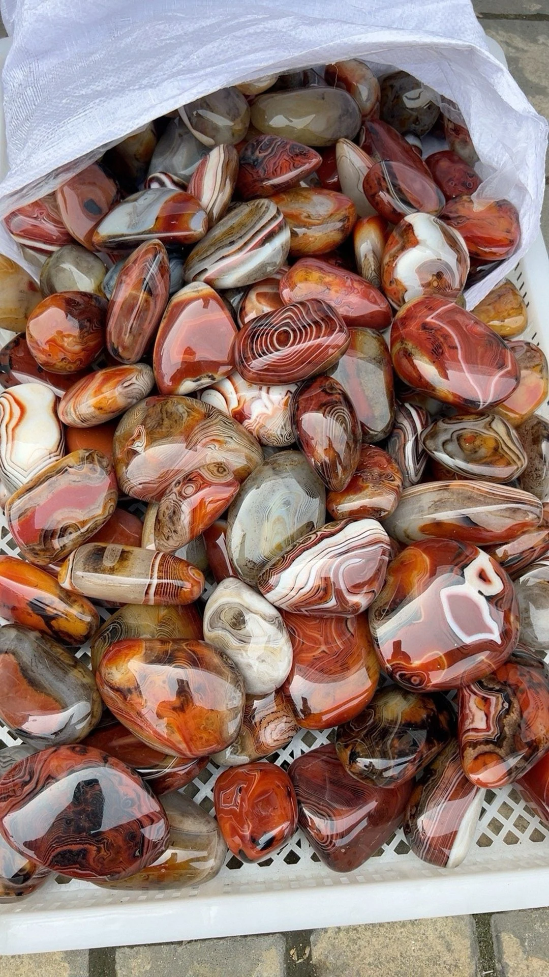 Random 5pcs Original Polished Agate Stone - schmuck machen crafts beads  para colares