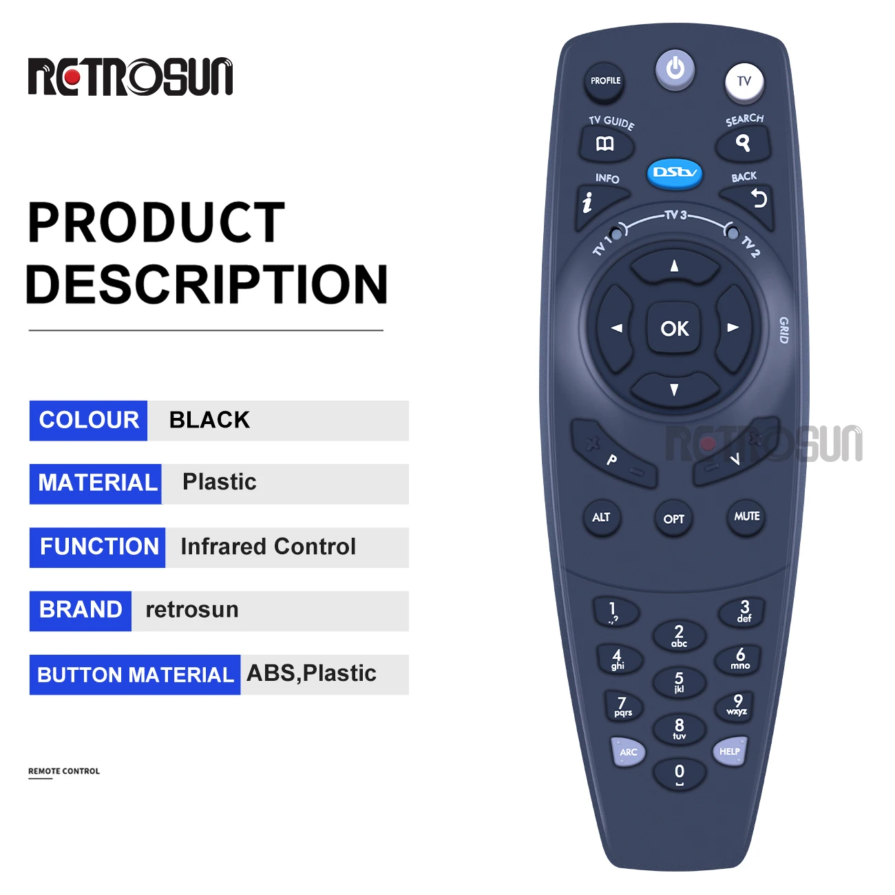 Télécommande pour URC736000-00R00 DSTV Dstv Explora horizon Ellies musicien UNIRMHDX