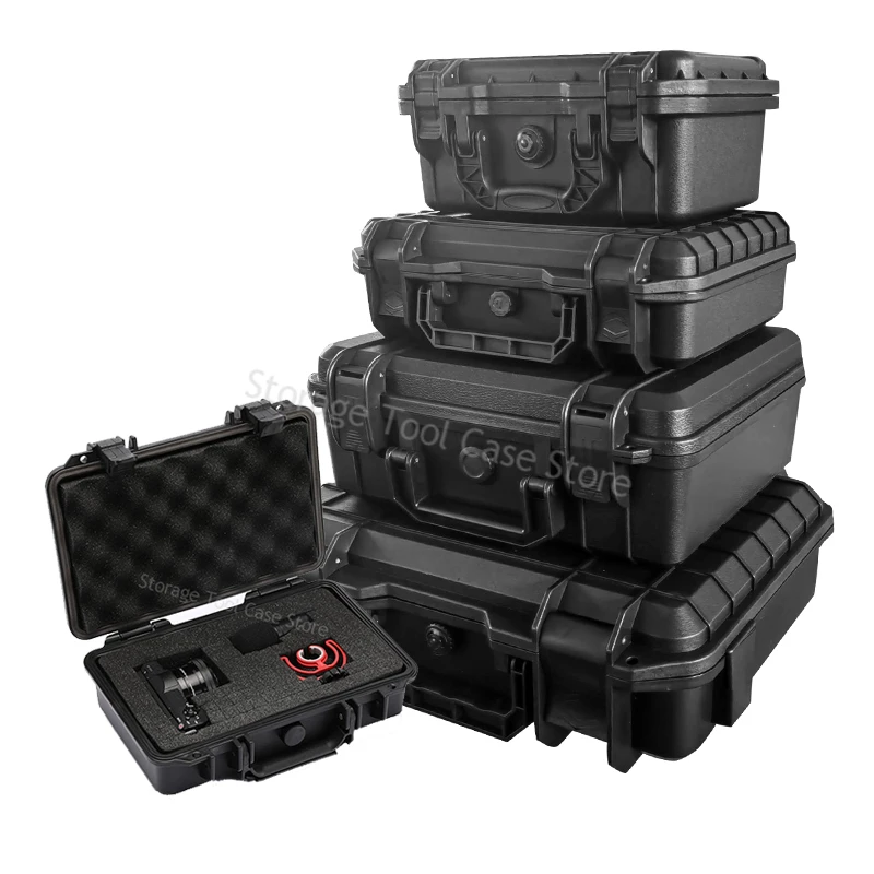 Plastic Tool Box Waterproof Hard Carry Case Bag Tool Case Storage Box Safety Instrument Case Portable Hardware Toolbox Organizer