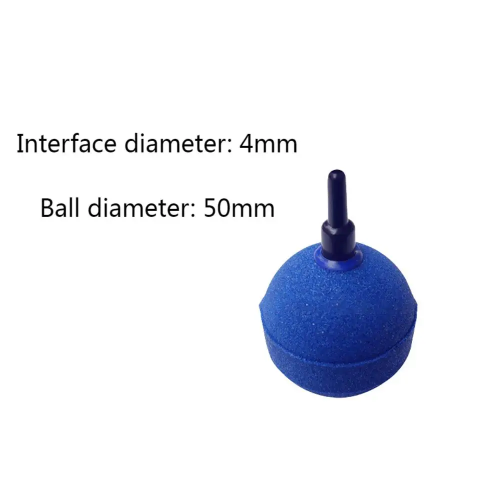 5pcs 20/30/40/50mm Aquarium Air Stone Bubble Oxygen Diffuser Ball Shaped Airstone for Large and Small Fish Tank Pond Hydroponics