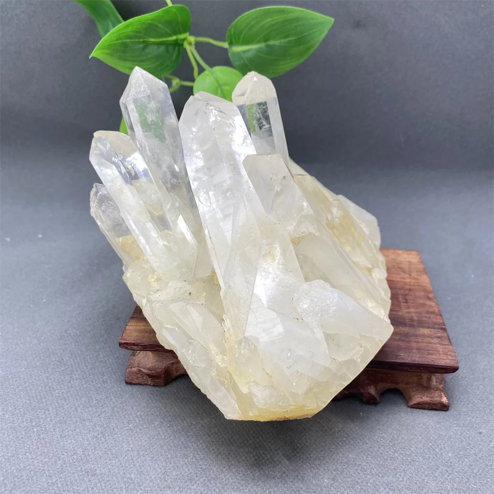 Natural Mineral White Crystal Group Crystal Cluster Ore Specimen Home Decoration Meditation Chakra Feng Shui Ornaments