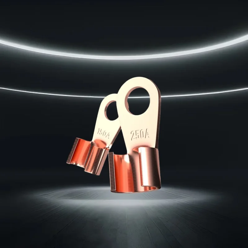 1/5 قطعة 200-1500ACopper OT محطة غير معزول سلك موصل العارية كابلات كهربائية محطات العروة بطارية حلقة تجعيد محطة