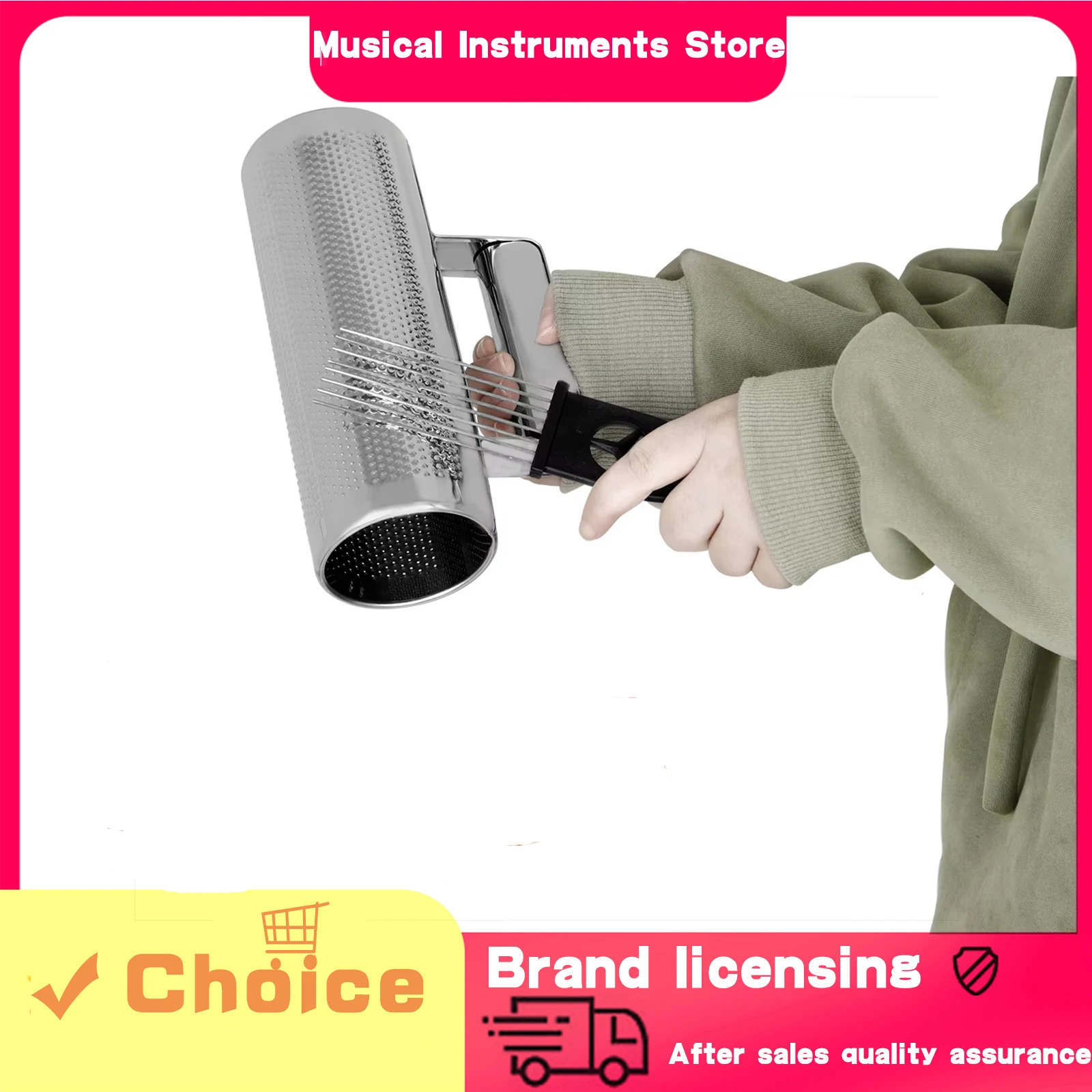 

Металлическая звуковая трубка IRIN (цилиндр-скребок) для перкуссионных инструментов, портативный музыкальный инструмент Орфа