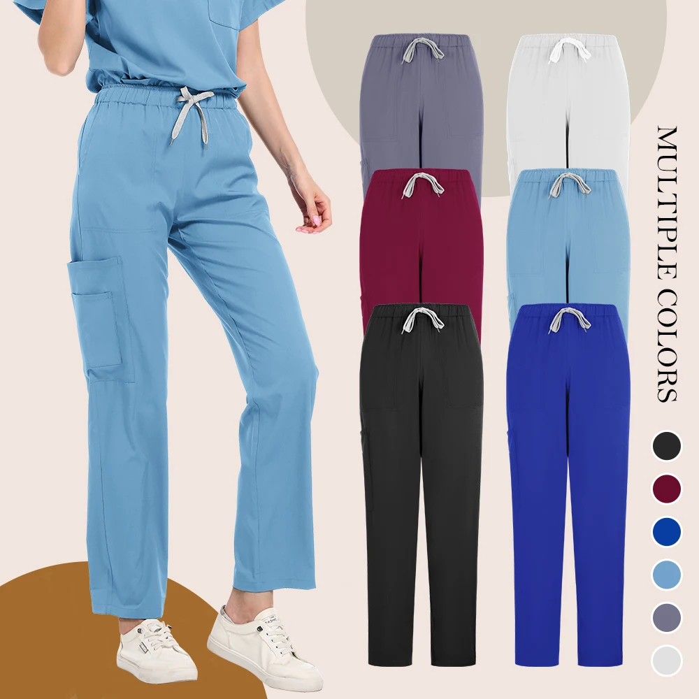 Uniforme de enfermera para mujer, sudadera médica para médico de Hospital, pantalones de enfermería, uniformes de taller Unisex, ropa de trabajo de SPA de belleza, nuevo