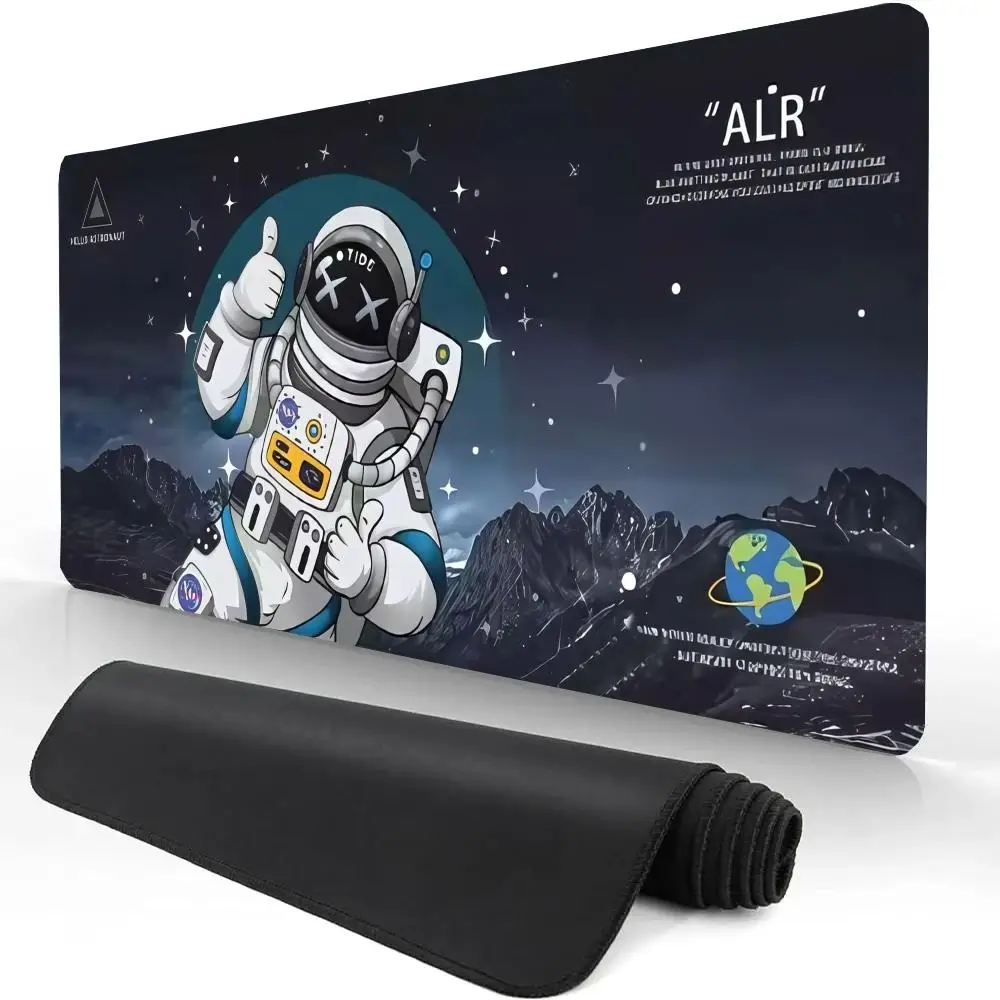 Cartoon Space Astronaut Mouse Pad Soft Office Table Mat Computer Esports Game Mice Cushions Children Bedroom Desktop Decor Pads