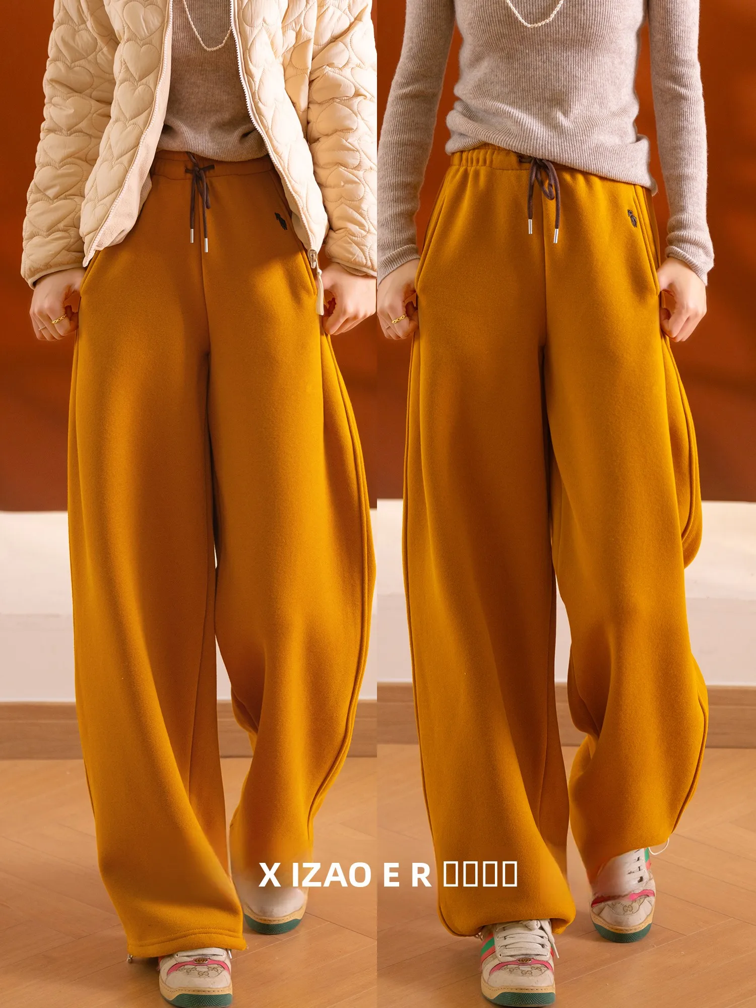 

Изысканные женские спортивные брюки из хлопкового молочного вельвета с вышивкой и цветными вставками, удобные повседневные широкие брюки