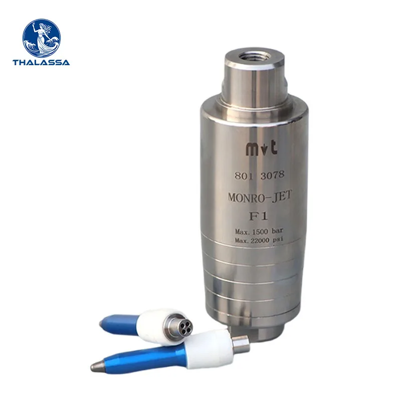 

1500Bar Ultra High Pressure Rotation Devil Nozzle Stainless Steel 360 Degree Rotating Impact Washing Nozzle Efficient Cleaning
