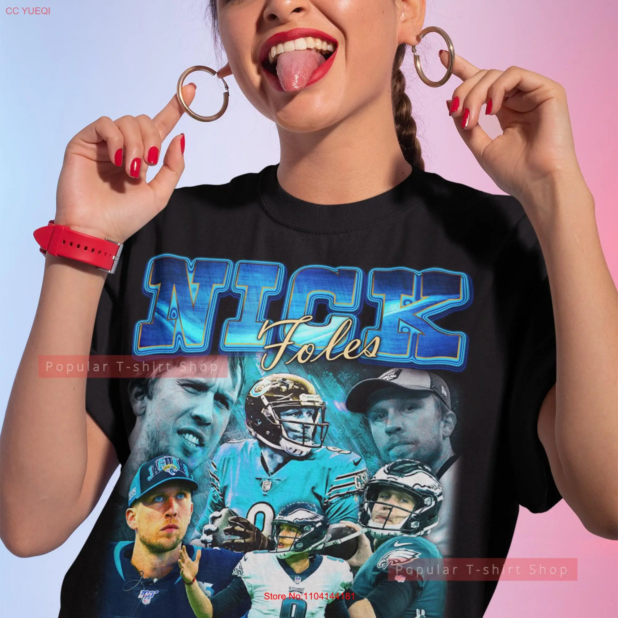 Nick Foles Vintage T Shirt For Him and Her Best SweaT Express Shipping Available long or short sleeves