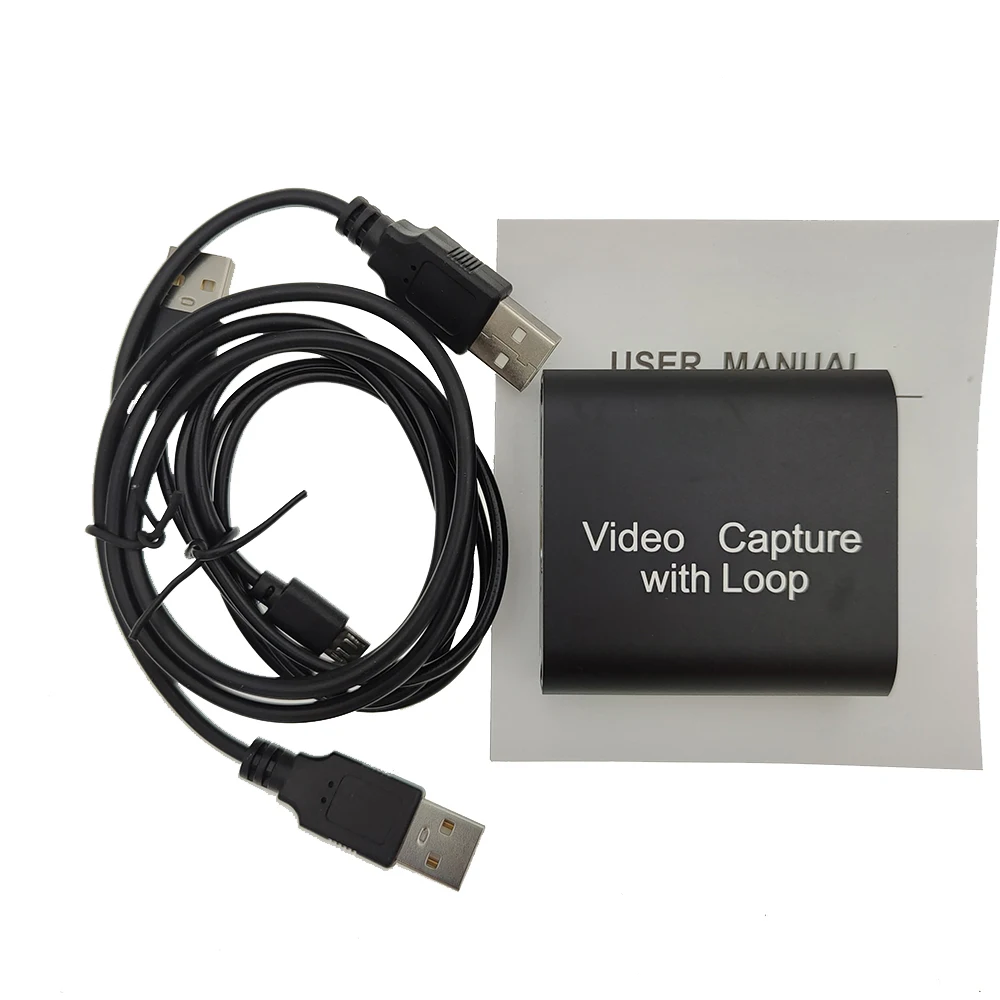 

1080P 4K HDMI-compatible Video Capture Card To USB 2.0 Video Capture For Game Record Live Streaming Broadcast TV Local with Loop