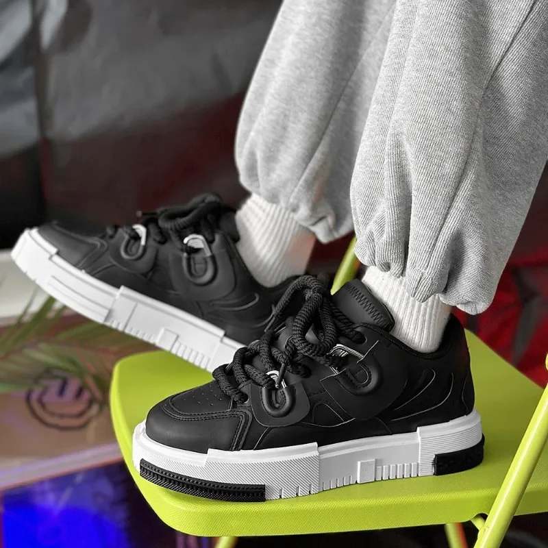 Campus Youth Student Little White Shoes Spring Hot Sale Comforts Platform Men\'s Sneakers Male Board Shoes Trend Wlaking Footwear