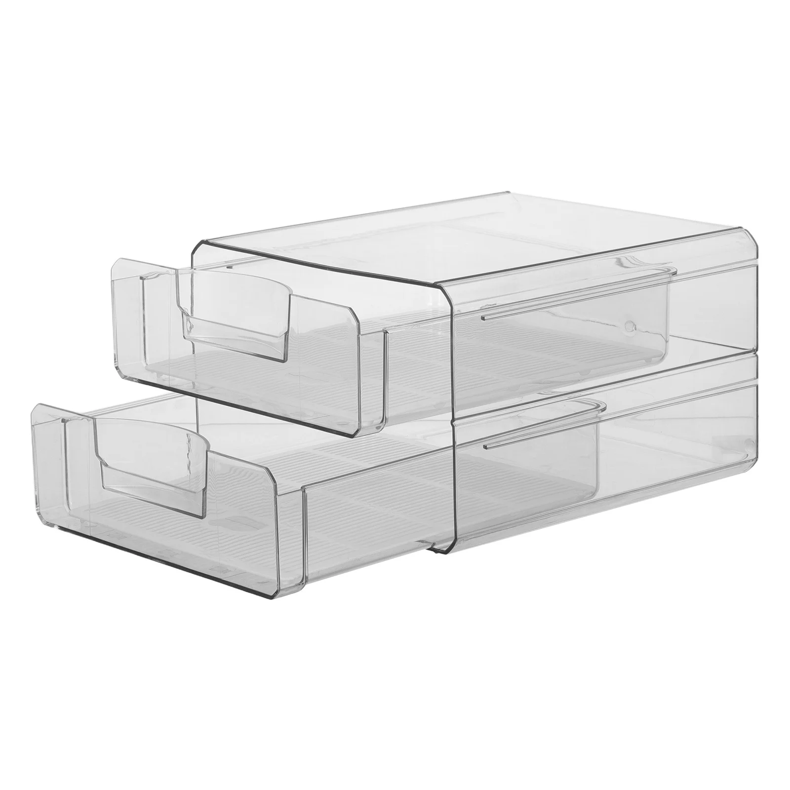 

Double Layer Refrigerator Storage Box Hermetically Sealed Food Organizer Transparent Fridge Drawer Freshness Preservation