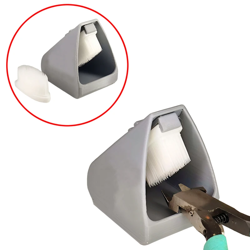 3D Printing Desktop Debris Sweeping Brush Cleaner Sprue Residue Collection Tool for Scale Model Plier Cutting Trimming DIY Hobby
