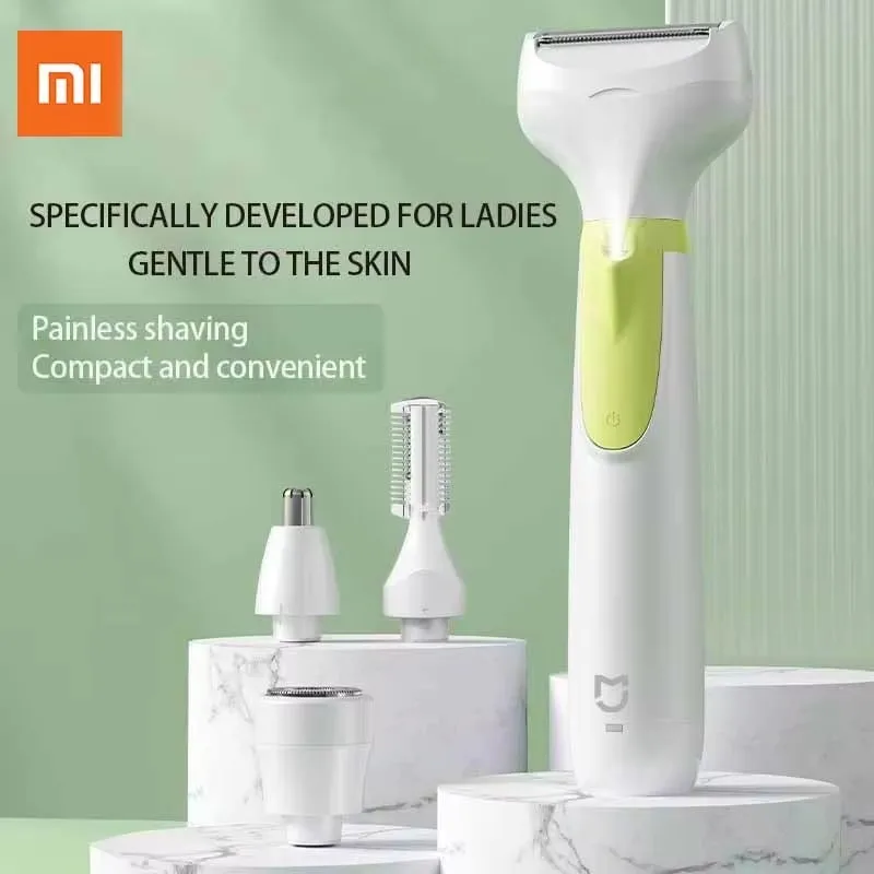 

Xiaomi mijia электрические бритвы для безболезненных 4 в 1, женская бритва, перезаряжаемые бритвы для лица, бровей, волосы в носу, триммер для бикини