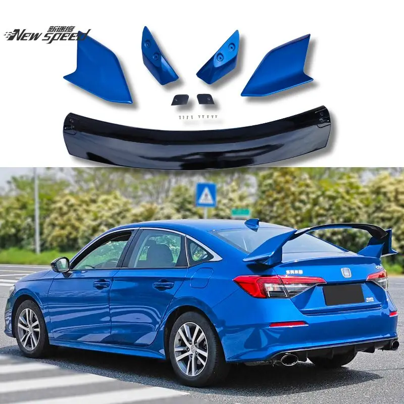 

RG 11th Gen Civic Sedan TR Rear Trunk Spoiler Rear Wings Car Modification Accessories