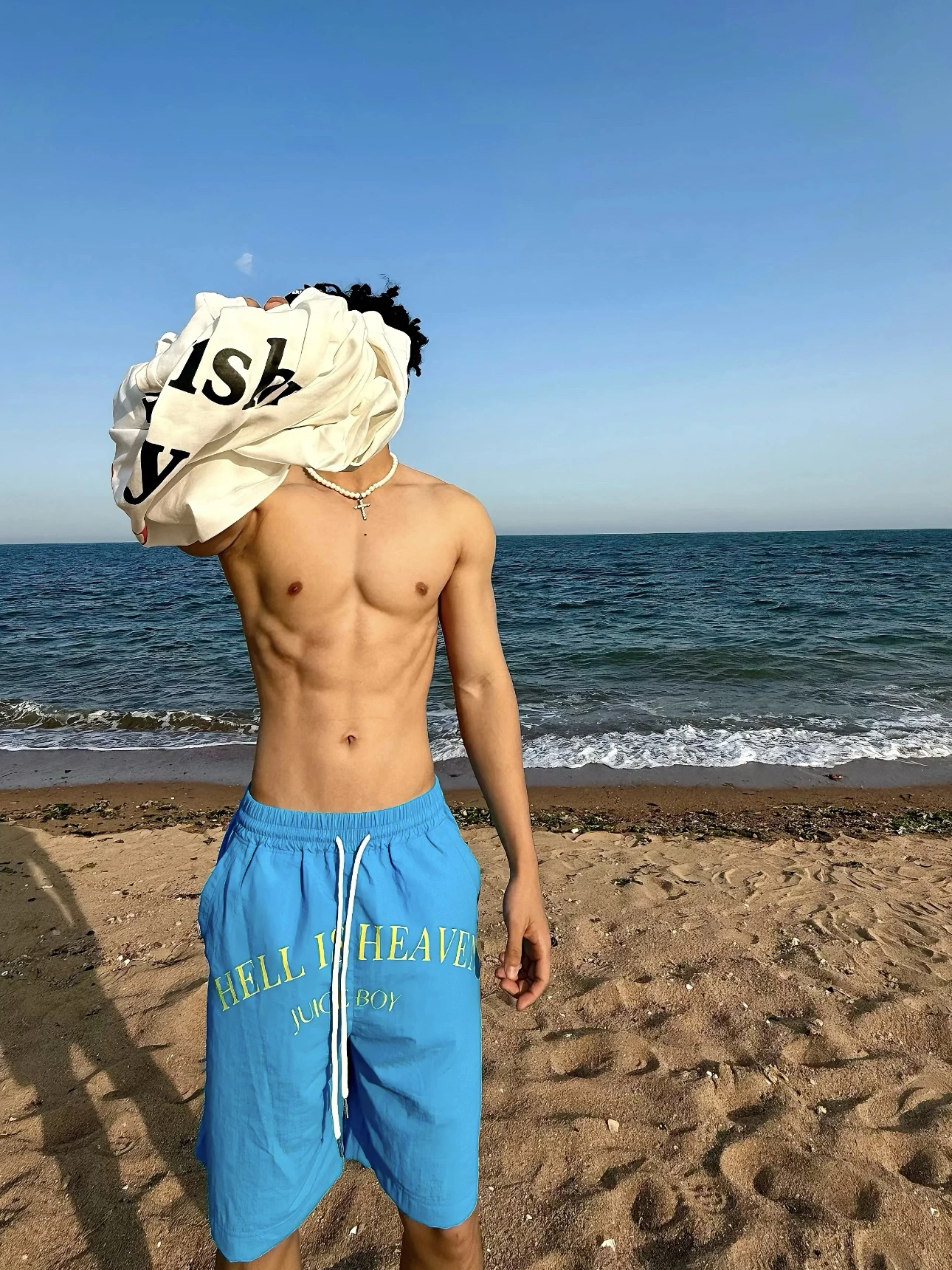 Plones cortos de baloncesto de cinco puntos con cordón de secado rápido de nailon con estampado de letras americanas de v...