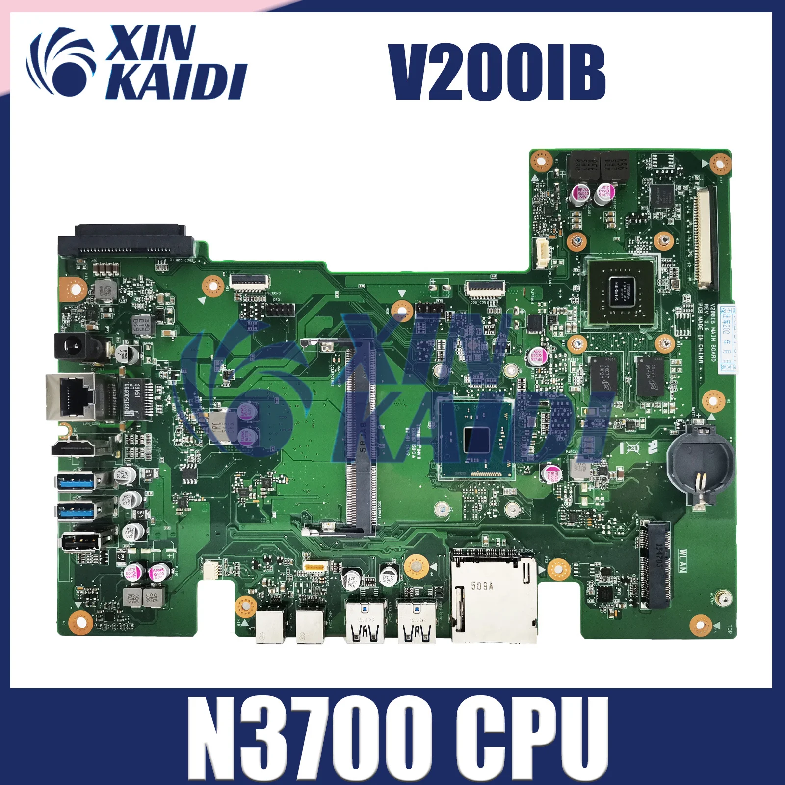 

Notebook Mainboard For ASUS V200I V200IB All-in-one Desktop Laptop Motherboard N3700 CPU DIS Systemboard 100% Test OK