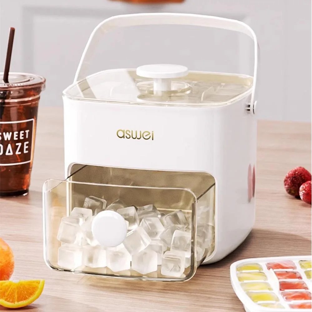 48 شبكة قالب مكعبات ثلج متعدد الوظائف صانع ثلج ذو سعة كبيرة مع بلمسة واحدة لإطلاق صندوق الثلج المحمول بسهولة