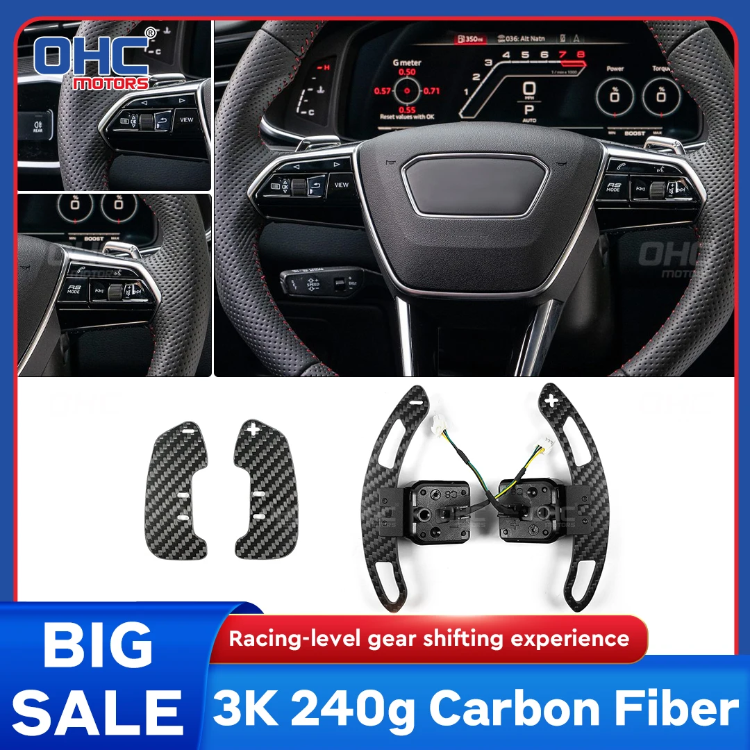 

Carbon Fiber Magnetic Paddle Shifters For Audi C8 Q4 Q5 Q7 Q8 S2 S3 S4 S5 SQ5 SQ7 A1 A2 A3 A4 A5 A8 Q2 Q3 SQ8 RS2 RS3 RS4 RS