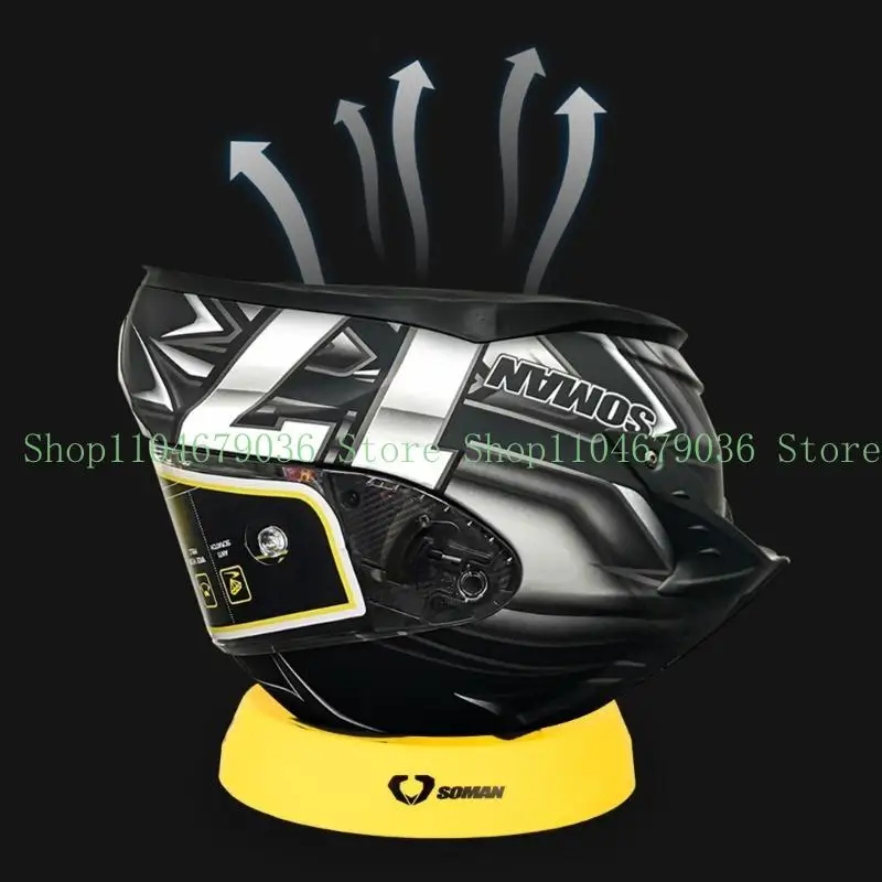 

652F Motorbike Helmet Stand Helmet Support Helmet Service Pad Helmet Round Donuts Rings Display Stand Rack
