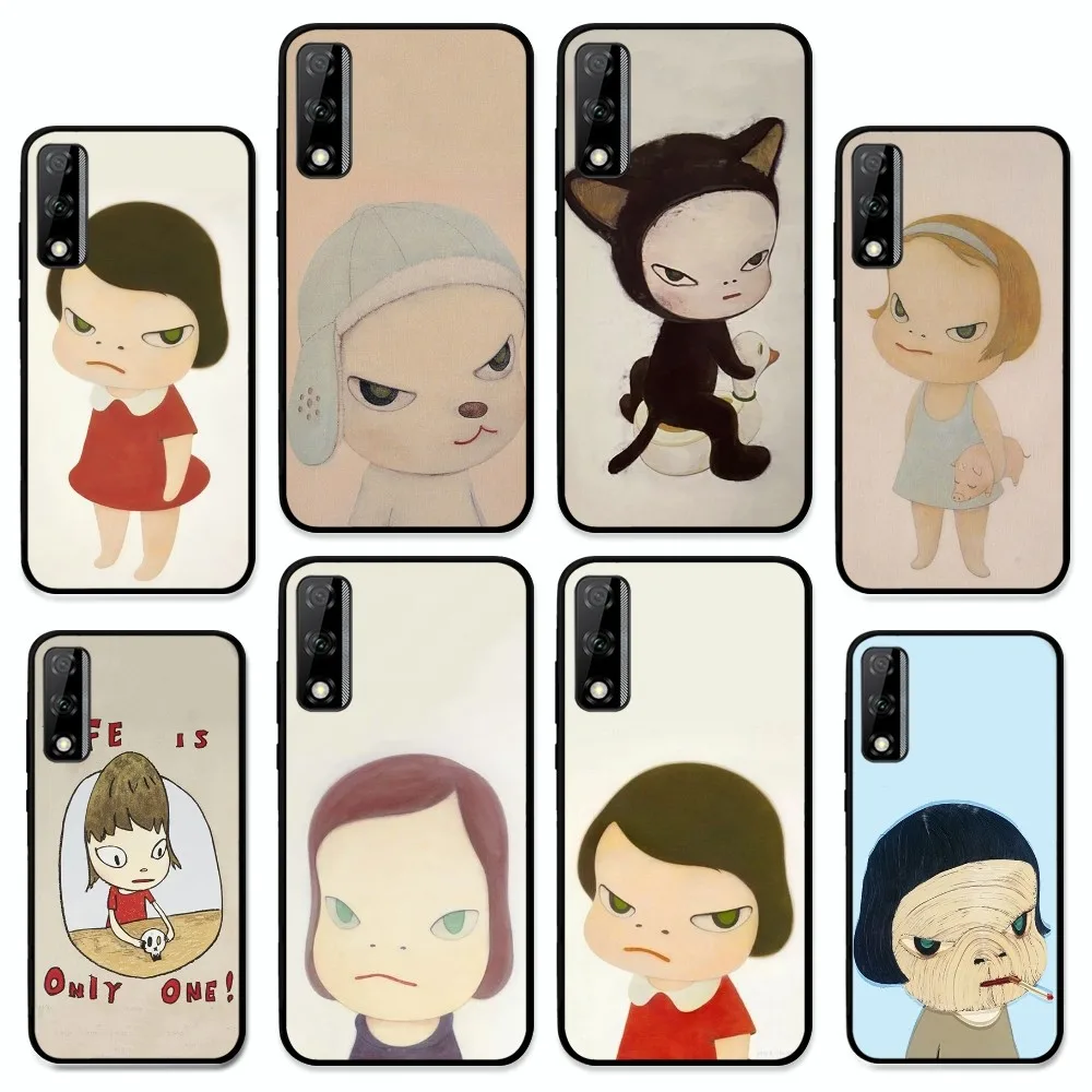 Yoshitomo Nara Art Phone Case For Huawei Y9 6 7 5 Prime Enjoy 7s 7 8 plus 7a 9e 9plus 8E Lite Psmart Shell