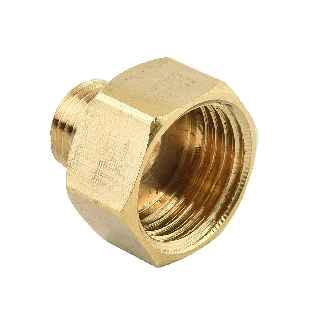Brass Gas Pipe Adapter 1/4" External Thread 1/2"Inner Thread Brass Pipe Connectors Brass Coupler Adapter Threaded Fitting