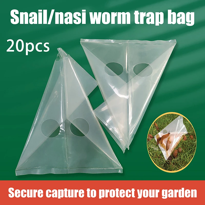 

20Pcs Garden Snails Slugs Traps Snail Controllers Snail Cages Insect Traps Reptile Traps Snail Bags Garden Farm Protector