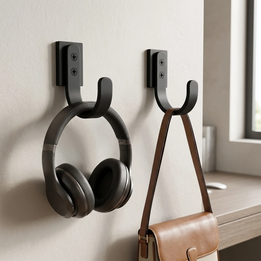 Magnetic Hooks Wall Mounted Strong Magnet Weight Bearing 3kg PVC Coated Scratch Free For Kitchen Bathroom Office