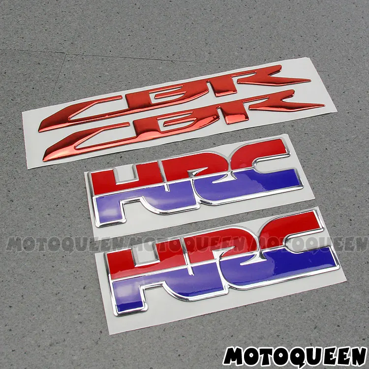 Motorcycle 3D Chrome Decals Stickers for Motorbike HRC CBR F4i 250R 300R 500R 650R 650F 600 1000 929 RR 600RR 1000RR 929RR