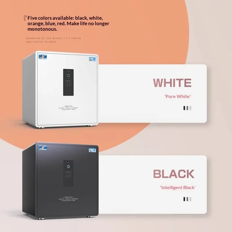 Cassetta di sicurezza nascosta ignifuga digitale domestica con impronta digitale biometrica Mini cassetta di sicurezza personale Protezione denaro Scatole solide segrete