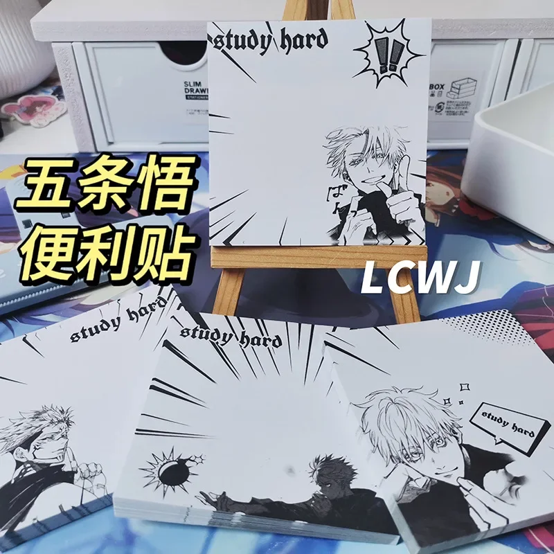 Hot Game Jujutsu Kaisen Memo Pad Anime Paper Sticky Notes For Kids School Stationery Itadori Yuuji Gojou Satoru Fushiguro Megumi