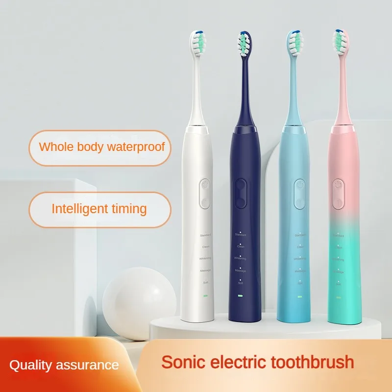 IPX8 Waterproof Sonic Electric Toothbrush 25 Modes Dupont Medium Bristles Smart Adults UltraLong Endurance Teeth Whitening Brush