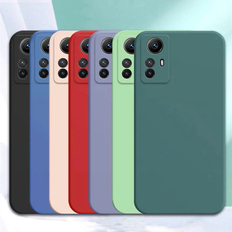 Flüssige Silikonhülle für Xiaomi Mi 12 12s 12x 12 12T Pro Lite 12 Lite 5G Tasche Luxus weiche Handyhülle – Detail 1