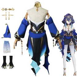 Genshin Impact Layla Cosplay Genshin Impact Costume Genshin Layla Dress Halloween Woman Game Clothing
