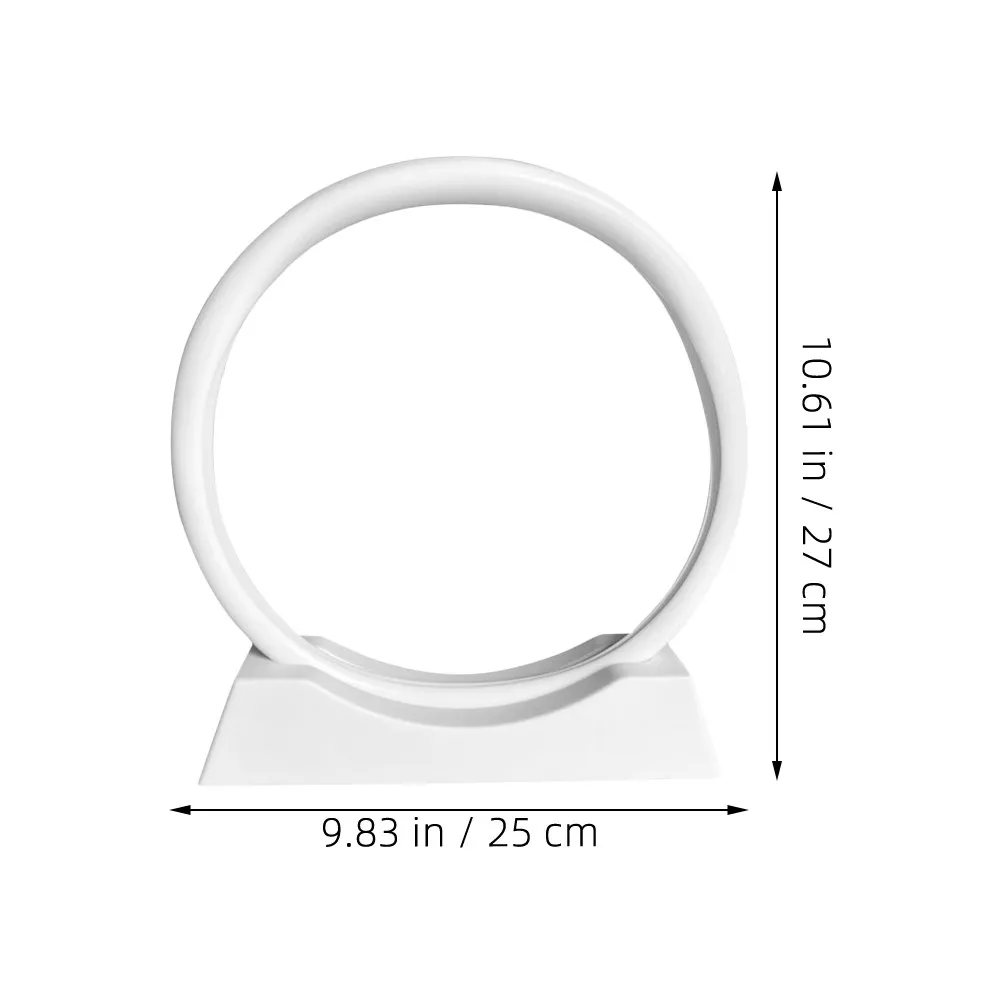 DIY Moving Sand Art Picture Frame Kit with Black Plastic Base for 12 Inch Round or Square Glass Frames