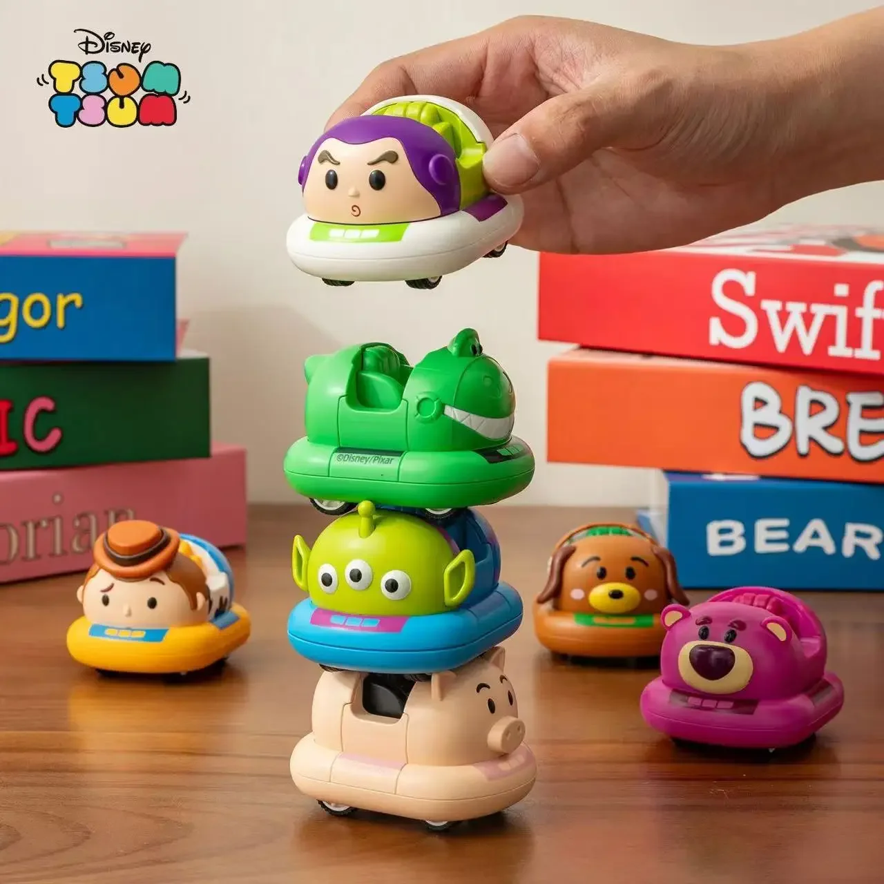 Disney Pull Back автомобиль аниме периферийные устройства Микки Маус Базз Лайтер мультяшная модель автомобиля кирпичи детские развивающие игрушки подарки на день рождения