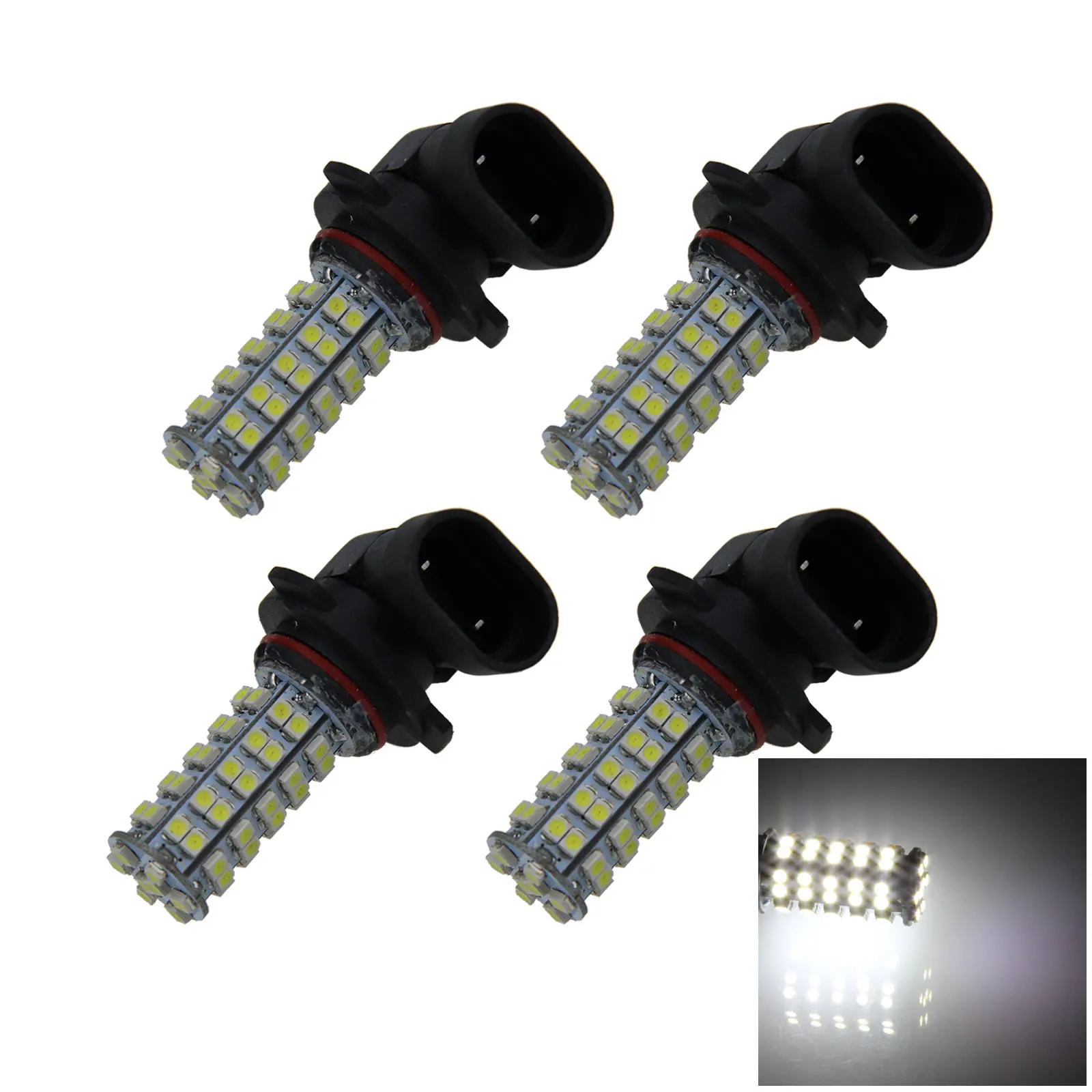 4X Белый Автомобиль 9005 задняя флейта Blub 68 излучателей 1210 SMD фонарь P20d