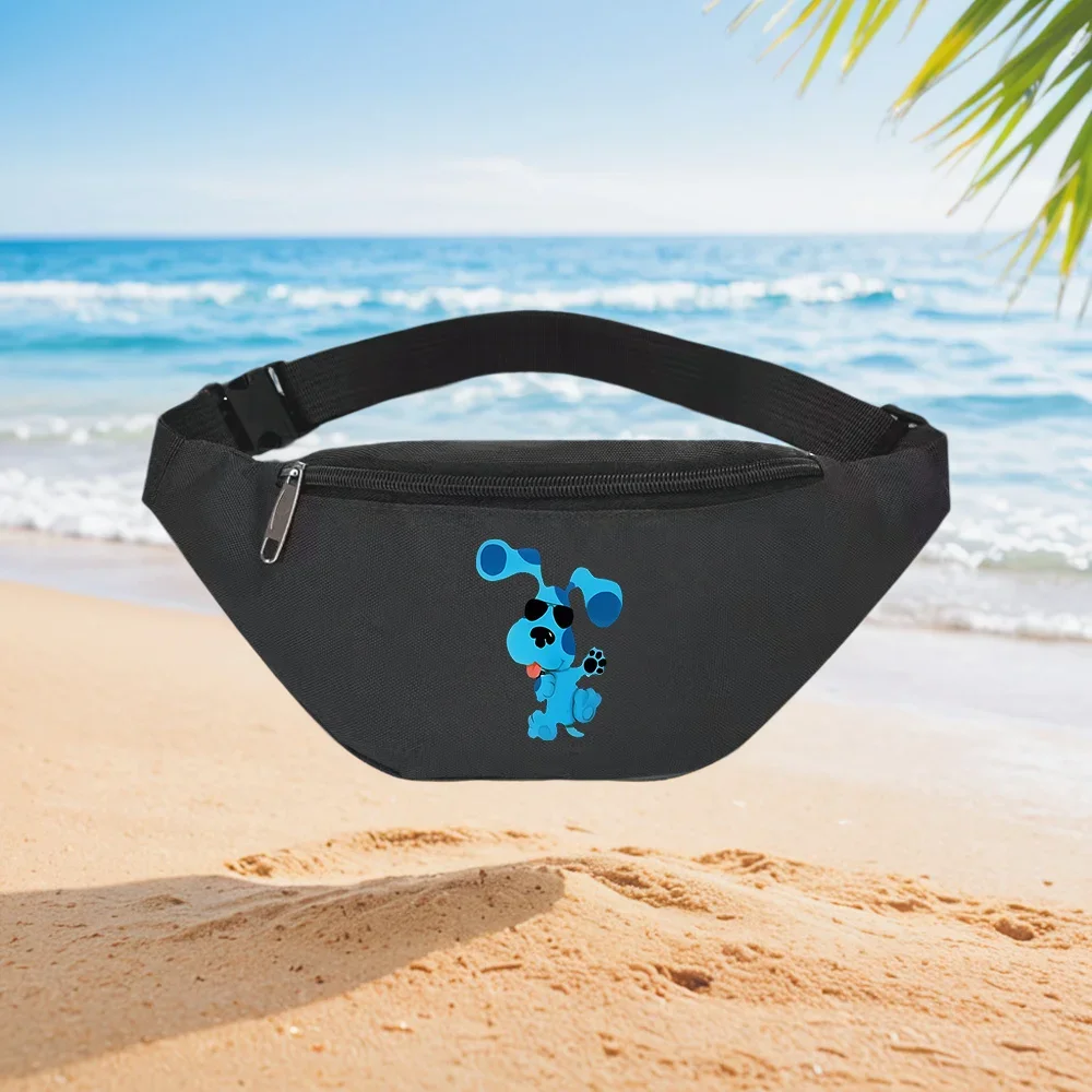 Cool Sunglasses Puppy Cartoon Design Waist Backpack Crossbody Chest Bag Street Casual Sporty Fashionable Simple Unique Printed D