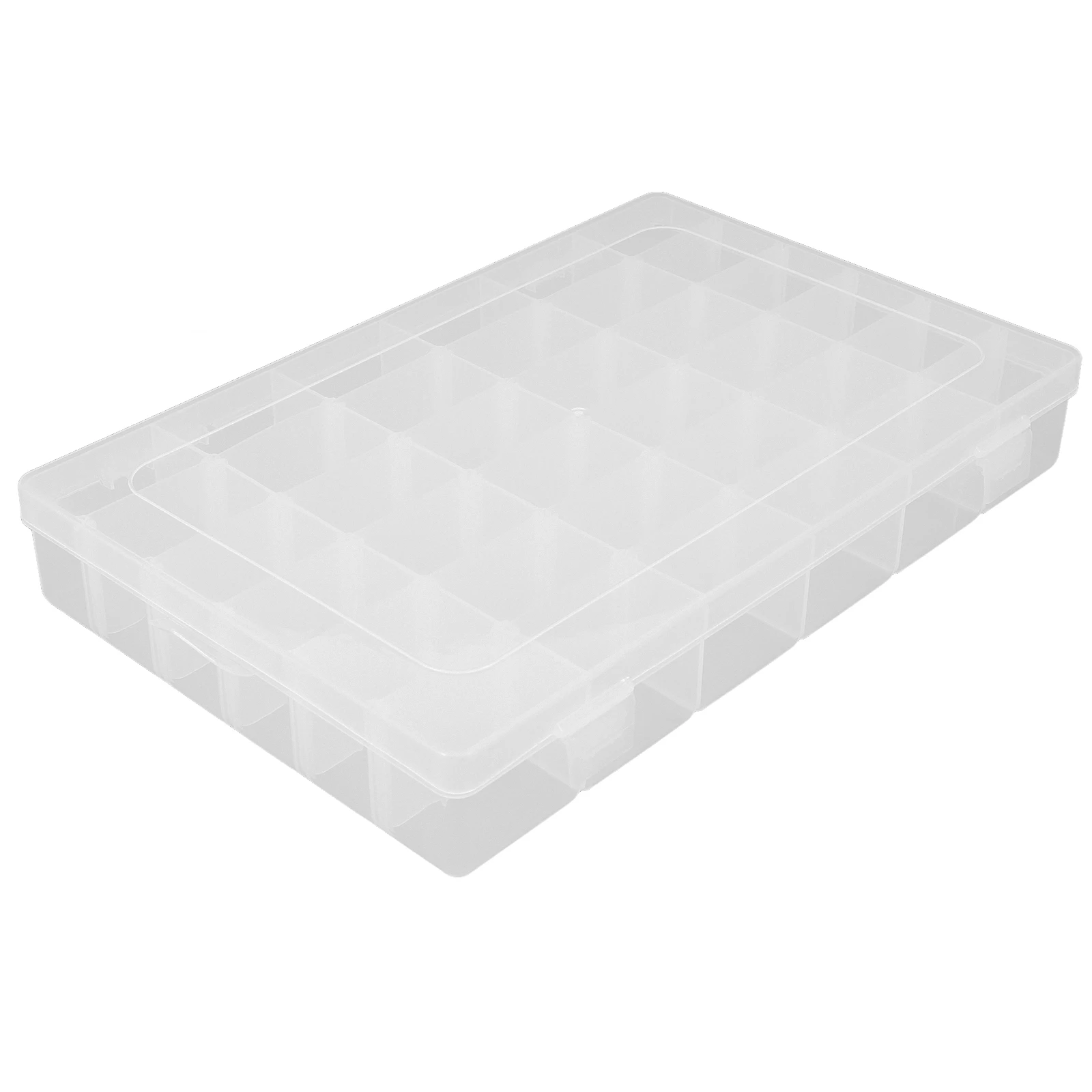 

Clear Plastic Storage Box With Lid Stackable Small Container For Jewelry Beads Hardware Organizer Compartment Box