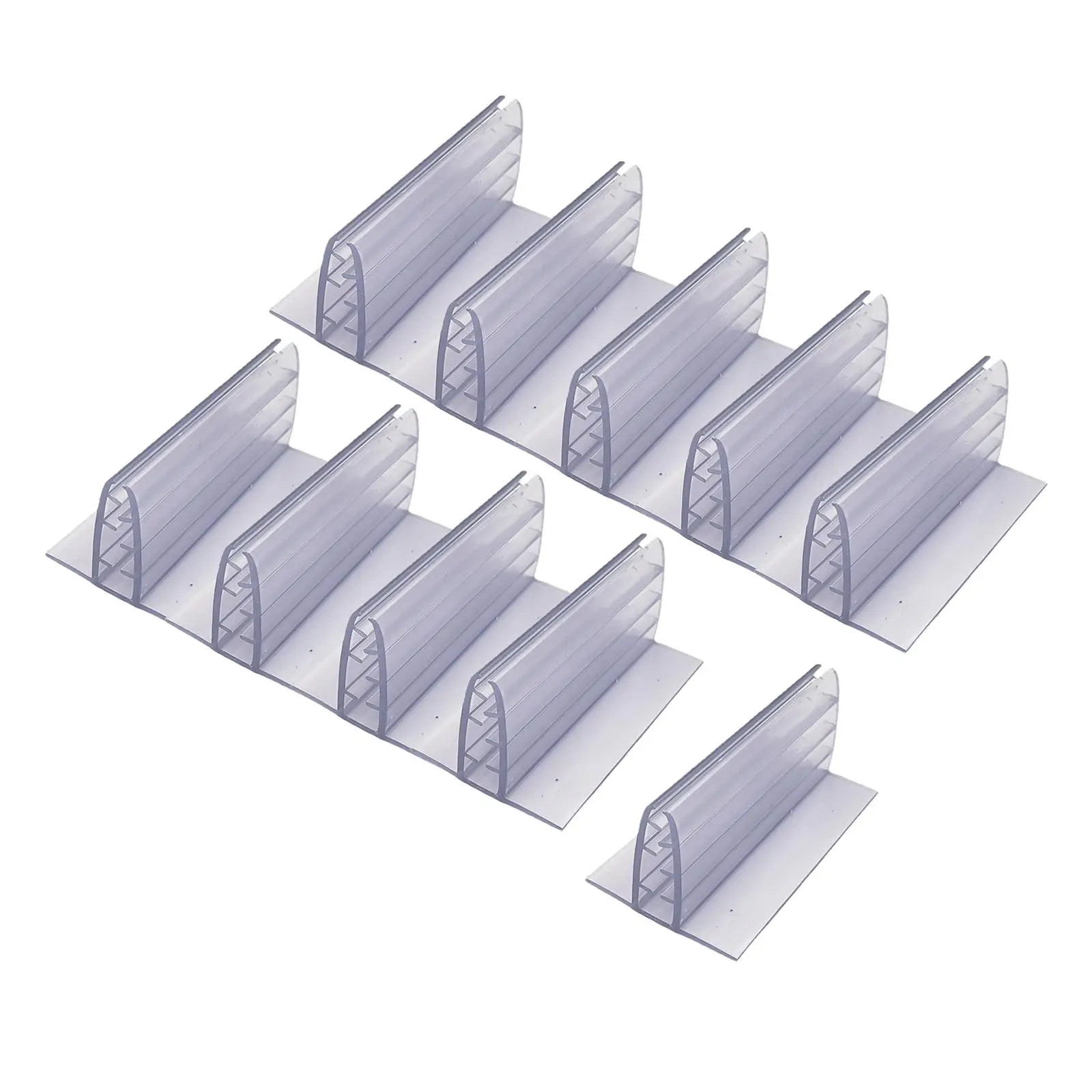 Suporte de clipe transparente para armazém e restaurante, 5cm x, 2-6Pack, 10Pcs