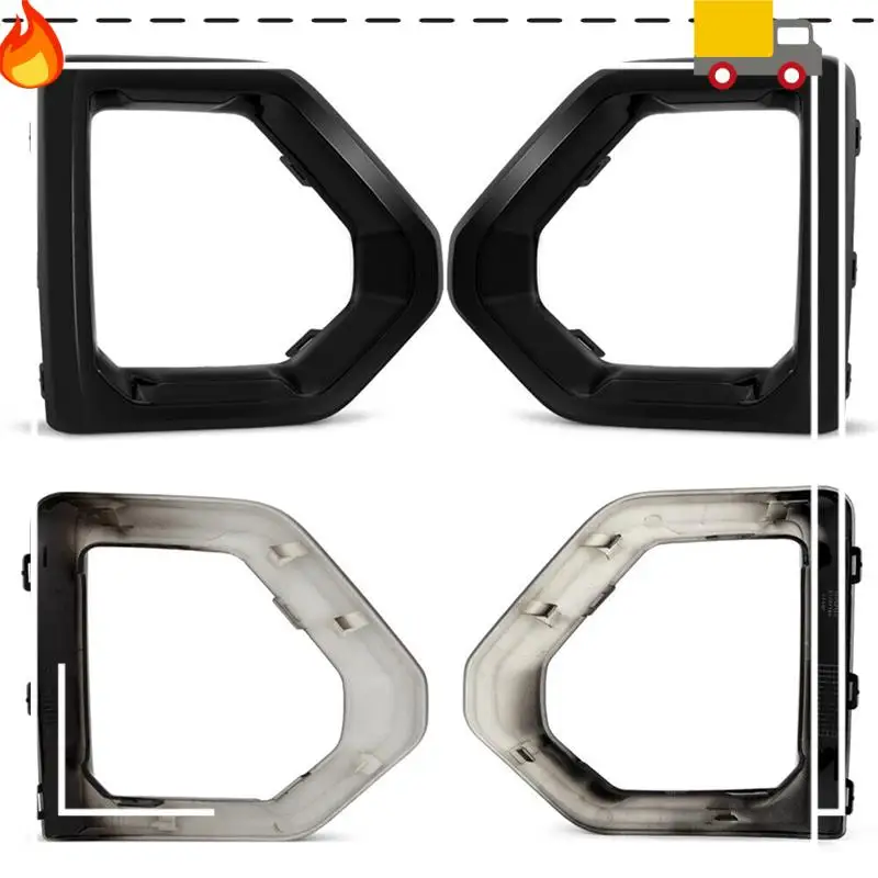 

Discount-Front Fog Light Outer Bezel Cover Front Fog Light Cover Black Set For GMC Sierra 1500 Denali 2019-2022