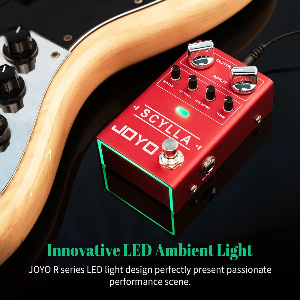 JOYO R-27 SCYLLA Bass Compression Effect Pedal Studio-grade Bass Pedal Low Noise High Dynamic Circuit Design Guitar Bass Pedal