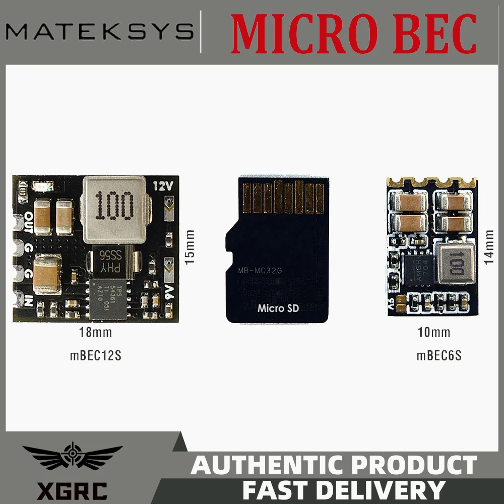 MATCAMPORTE-Micro BEC 6-60V à 5V/9V/12V ADJ, 18x15mm, pour modèle RC, avion, hélicoptère FPV, drones de course, pièces de bricolage