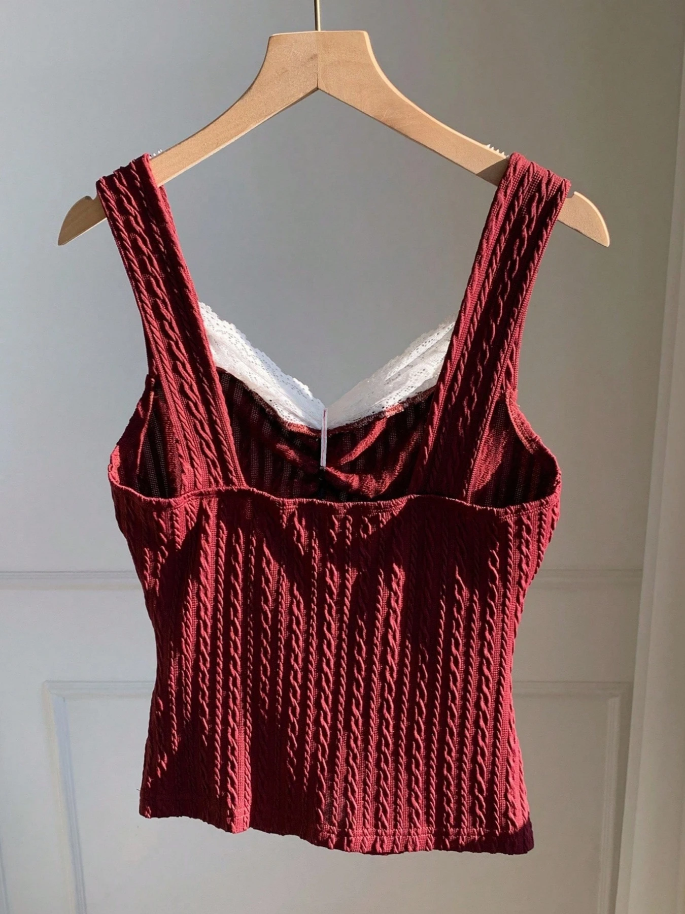 Y2K Summer Fashion New Lace Splicing Bow Decoration Pure Desire Women's Tank Top