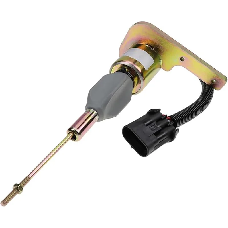 12V Fuel Shutdown Solenoid Valve 1820453C91 Compatible for Navistar DT466 Engine for Perkins Replacement
