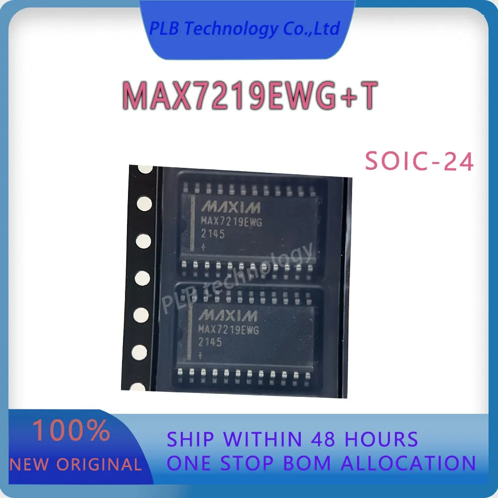 Original MAX7219 Integrated Circuit MAX7219EWG SOIC-14 Electronic LED Display Driver Stock IC Chip New