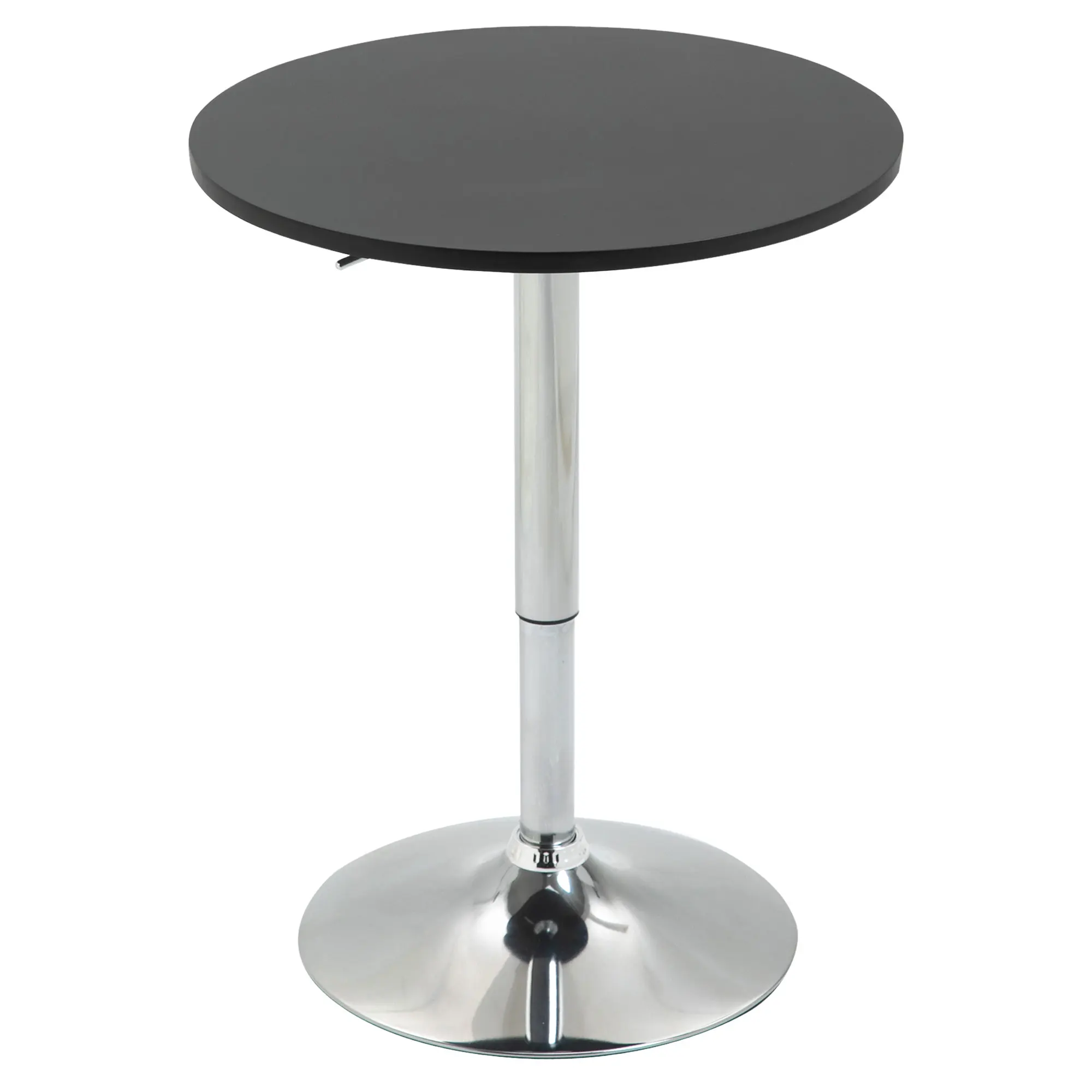 Table de bar réglable en hauteur Homcom avec base antidérapante Ø60X69-93 cm