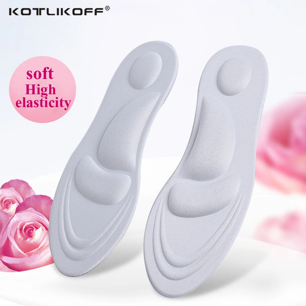 KOTLIKOFF 4D Memory Foam Orthotic Insole Arch Support Orthopedic Insoles For Shoes Flat Foot Feet Care Sole Shoe Orthopedic Pads